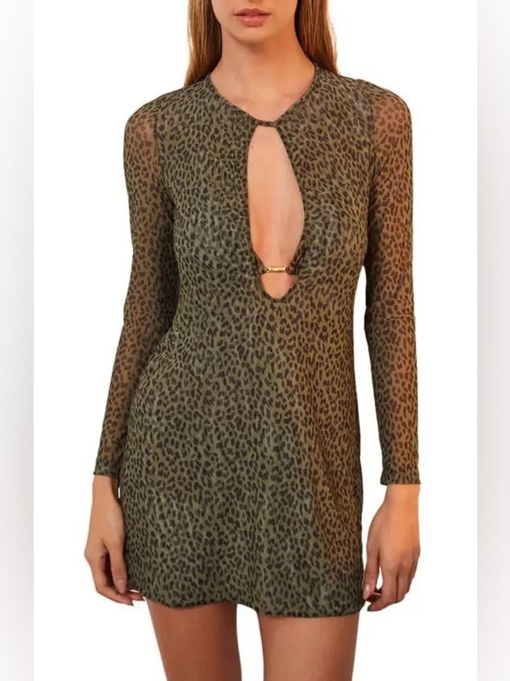 ViX Paula Hermanny Rosewood Cleo Cover-Up Dress S